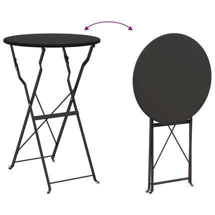 Bistrobord Antracit Ø 50 x 71 cm Pulverlackerad stål