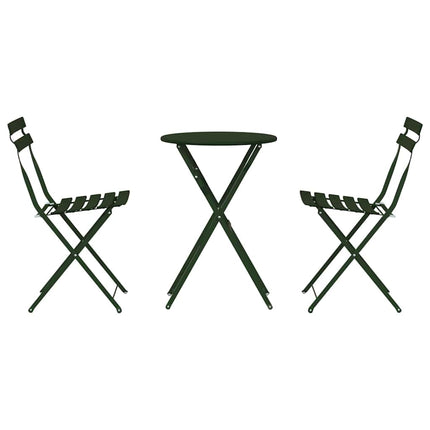 Fällbart bistroset 3 st Skog Stål