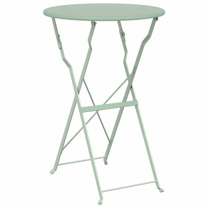 Fällbart bistroset 3 pcs Havsskum Stål