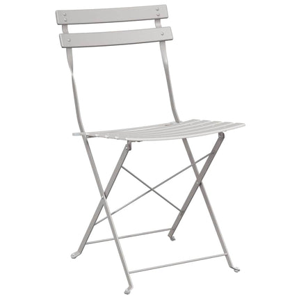 Fällbart bistroset 3 pcs Beige Stål