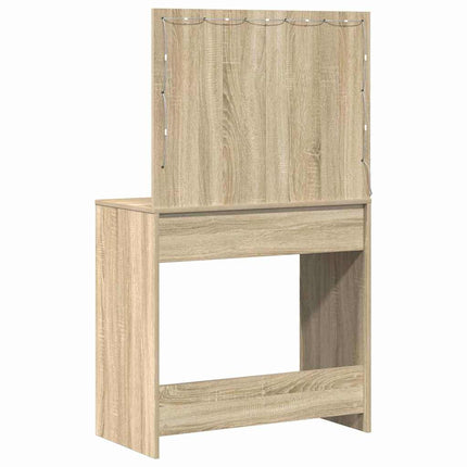 Smyckebord Sonoma-ek 78,5 x 41 x 135 cm Konstruerat trä