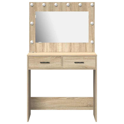 Smyckebord Sonoma-ek 78,5 x 41 x 135 cm Konstruerat trä