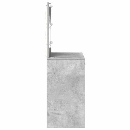Smyckebord Betonggrå 78,5 x 41 x 135 cm Konstruerat trä