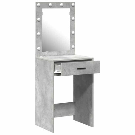 Smyckebord Betonggrå 50 x 41 x 135 cm Konstruerat trä