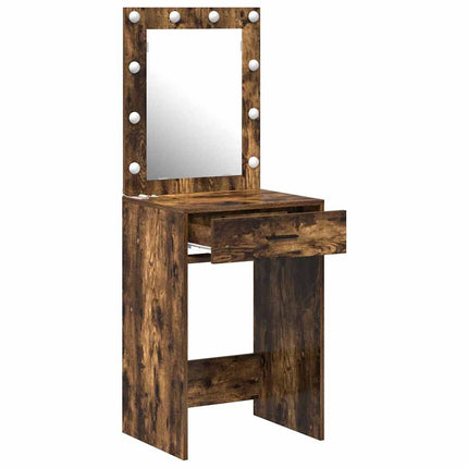 Smyckebord Rökt ek 50 x 41 x 135 cm Konstruerat trä