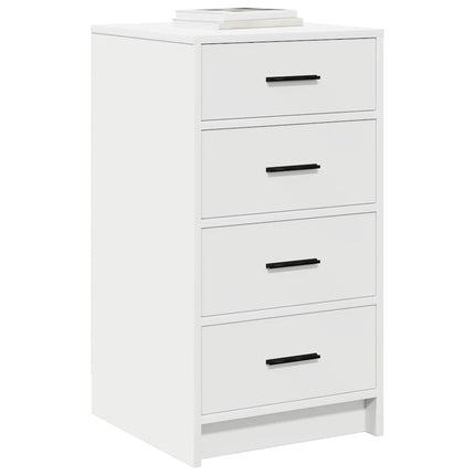 Sideboard med låda Vit 40 x 41 x 75 cm Konstruerat trä