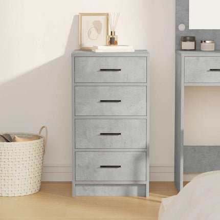 Sideboard med låda Betonggrå 40 x 41 x 75 cm Konstruerat trä