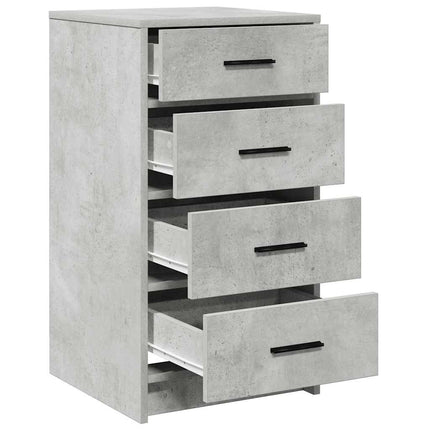 Sideboard med låda Betonggrå 40 x 41 x 75 cm Konstruerat trä