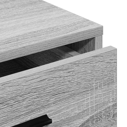 Sideboard med låda Grå sonoma 40 x 41 x 75 cm Konstruerat trä
