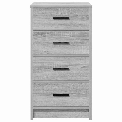 Sideboard med låda Grå sonoma 40 x 41 x 75 cm Konstruerat trä