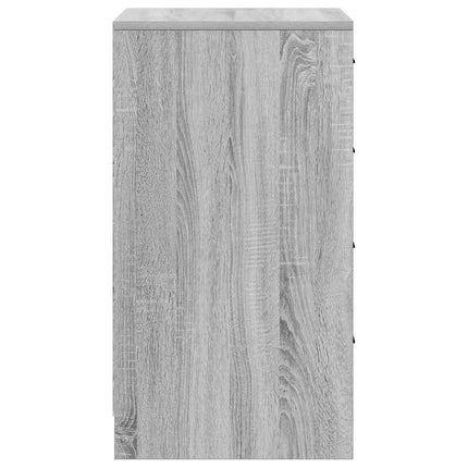 Sideboard med låda Grå sonoma 40 x 41 x 75 cm Konstruerat trä