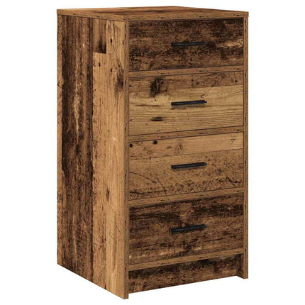 Sideboard med låda Gammalt trä 40 x 41 x 75 cm Konstruerat trä