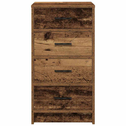 Sideboard med låda Gammalt trä 40 x 41 x 75 cm Konstruerat trä