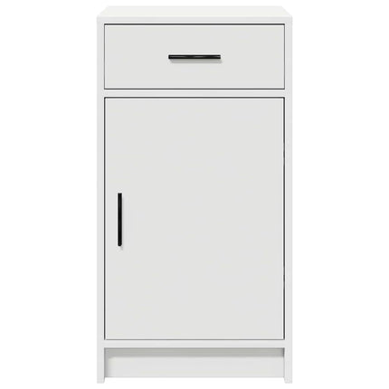 Sideboard med låda Vit 40 x 40,5 x 75 cm Konstruerat trä
