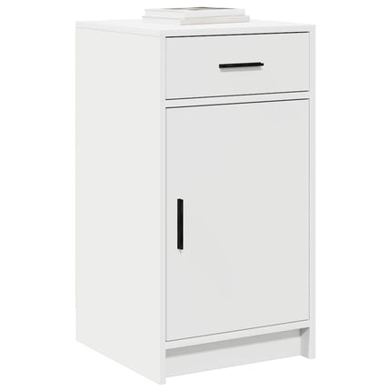 Sideboard med låda Vit 40 x 40,5 x 75 cm Konstruerat trä