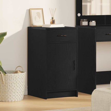 Sideboard Svart Ek 40 x 40,5 x 75 cm Konstruerat trä