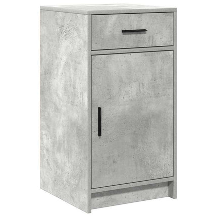 Sideboard med låda Betonggrå 40 x 40,5 x 75 cm Konstruerat trä