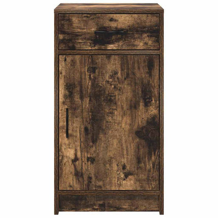 Sideboard med låda Rökt ek 40 x 40,5 x 75 cm Konstruerat trä