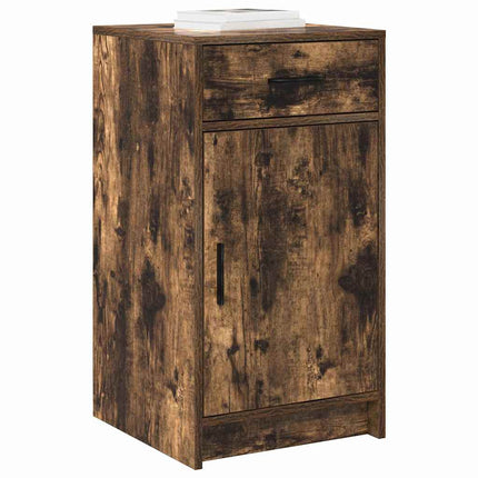 Sideboard med låda Rökt ek 40 x 40,5 x 75 cm Konstruerat trä