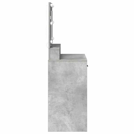 Smyckebord Betonggrå 79 x 41 x 135 cm Konstruerat trä