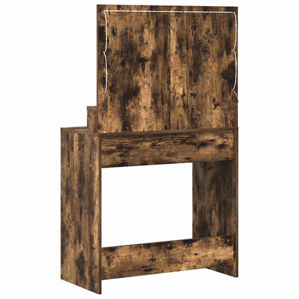 Smyckebord Rökt ek 79 x 41 x 135 cm Konstruerat trä