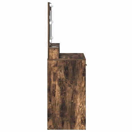 Smyckebord Rökt ek 79 x 41 x 135 cm Konstruerat trä