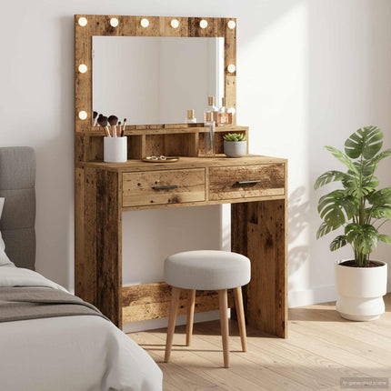 Smyckebord Gammalt trä 79 x 41 x 135 cm Konstruerat trä