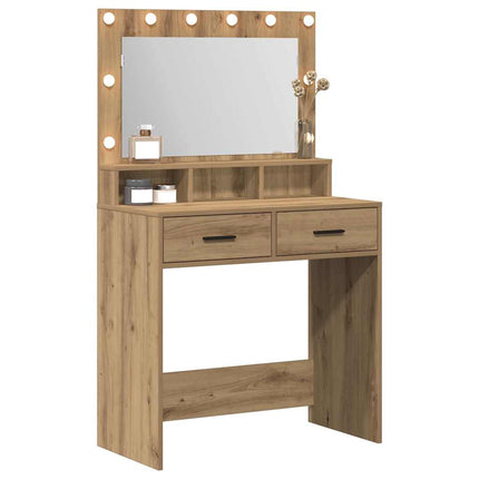Smyckebord med låda Artisan Ek 79 x 41 x 135 cm Konstruerat trä