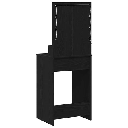 Smyckebord Svart Ek 50 x 41 x 135 cm Konstruerat trä