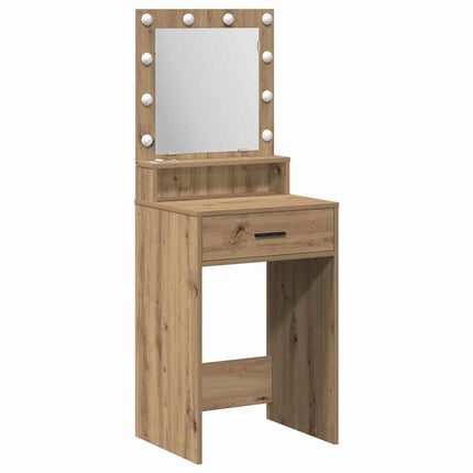 Smyckebord med låda Artisan Ek 50 x 41 x 135 cm Konstruerat trä