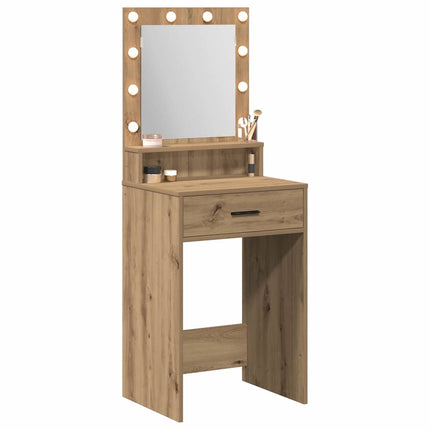 Smyckebord med låda Artisan Ek 50 x 41 x 135 cm Konstruerat trä