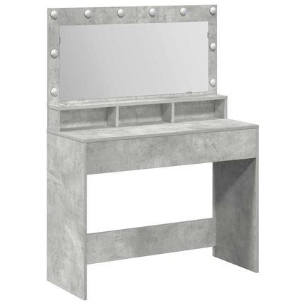 Smyckebord Betonggrå 100 x 41 x 135 cm Konstruerat trä