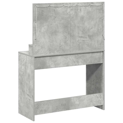 Smyckebord Betonggrå 100 x 41 x 135 cm Konstruerat trä
