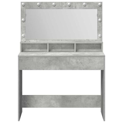 Smyckebord Betonggrå 100 x 41 x 135 cm Konstruerat trä