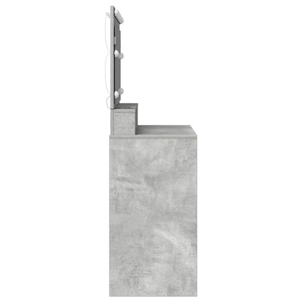 Smyckebord Betonggrå 100 x 41 x 135 cm Konstruerat trä