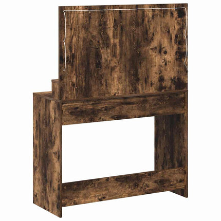 Smyckebord med hylla Rökt ek 100 x 41 x 135 cm Konstruerat trä