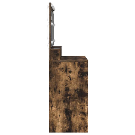 Smyckebord med hylla Rökt ek 100 x 41 x 135 cm Konstruerat trä