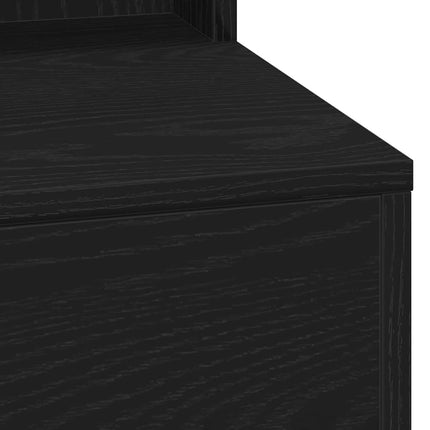 Smyckebord Svart Ek 75,5 x 41 x 135 cm Konstruerat trä