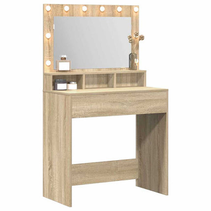 Smyckebord Sonoma-ek 75,5 x 41 x 135 cm Konstruerat trä