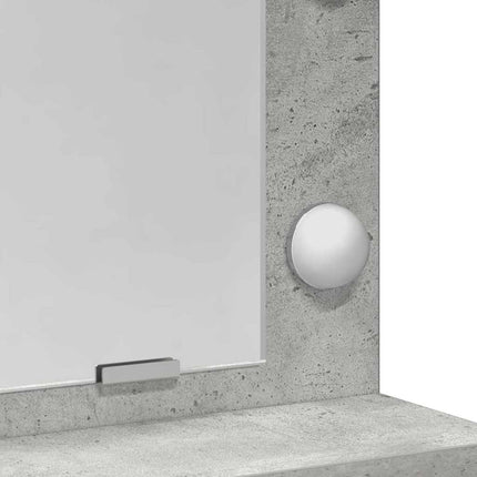Smyckebord Betonggrå 78,5 x 41 x 135 cm Konstruerat trä