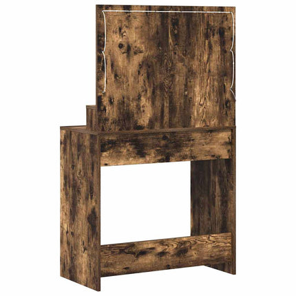 Smyckebord med hylla Rökt ek 75,5 x 41 x 135 cm Konstruerat trä