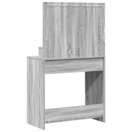 Smyckebord Grå Sonoma 78,5 x 41 x 135 cm Konstruerat trä