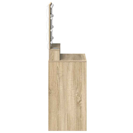 Smyckebord med hylla Sonoma-ek 50 x 41 x 135 cm Konstruerat trä
