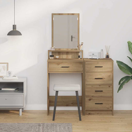 Smyckebord med låda Artisan Ek 50 x 41 x 140 cm Konstruerat trä
