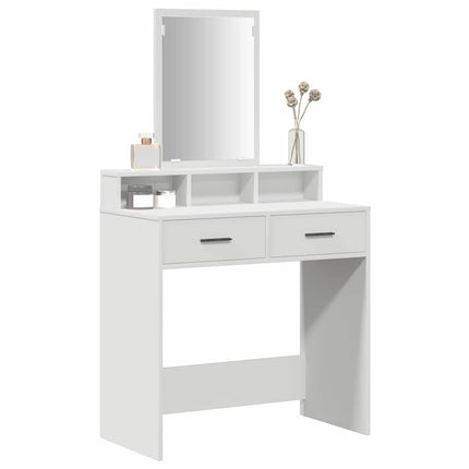 Smyckebord Vit 79 x 41 x 140 cm Konstruerat trä