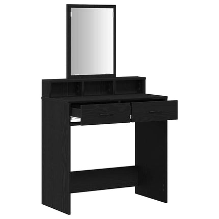 Smyckebord Svart Ek 79 x 41 x 140 cm Konstruerat trä