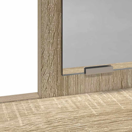 Smyckebord med låda Sonoma-ek 79 x 41 x 140 cm Konstruerat trä