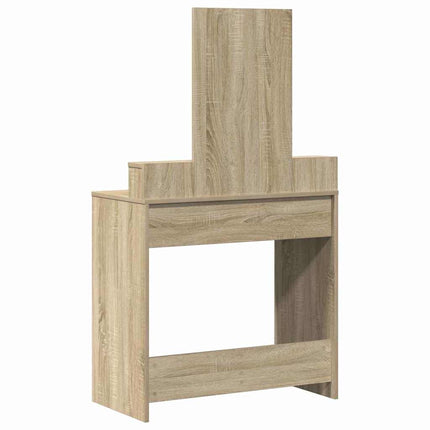 Smyckebord med låda Sonoma-ek 79 x 41 x 140 cm Konstruerat trä