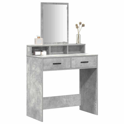 Smyckebord Betonggrå 79 x 41 x 140 cm Konstruerat trä