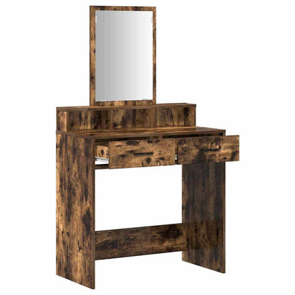 Smyckebord Rökt ek 79 x 41 x 140 cm Konstruerat trä